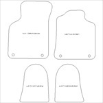 Audi TT Coupe or Roadster MK1 Car Mats